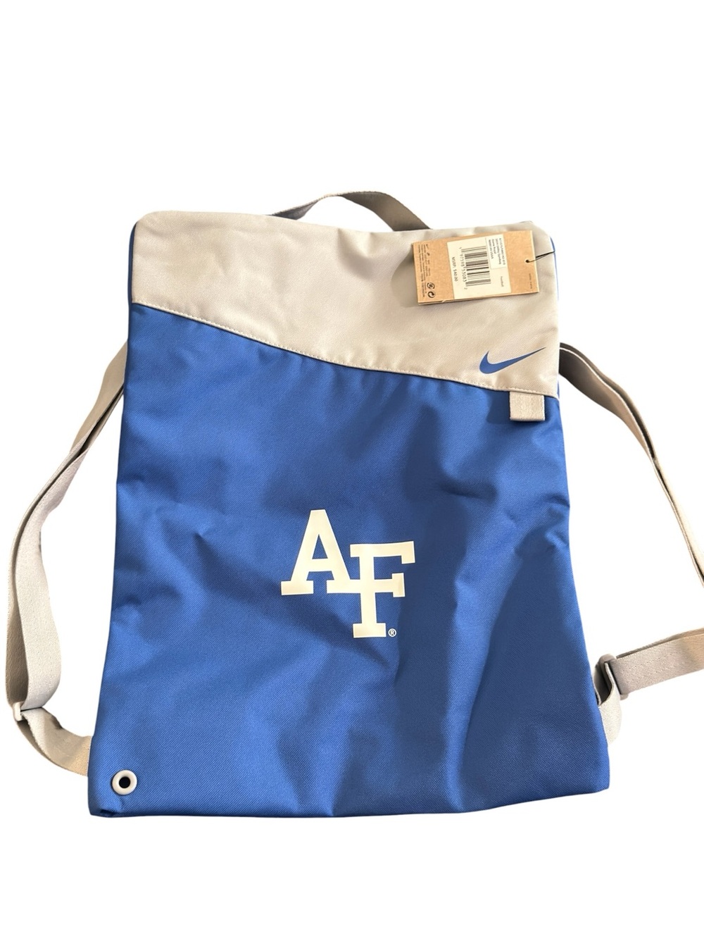 Nike U.S. Air Force Academy Falcons Utility Training Gymsack. NWT. Blue/White